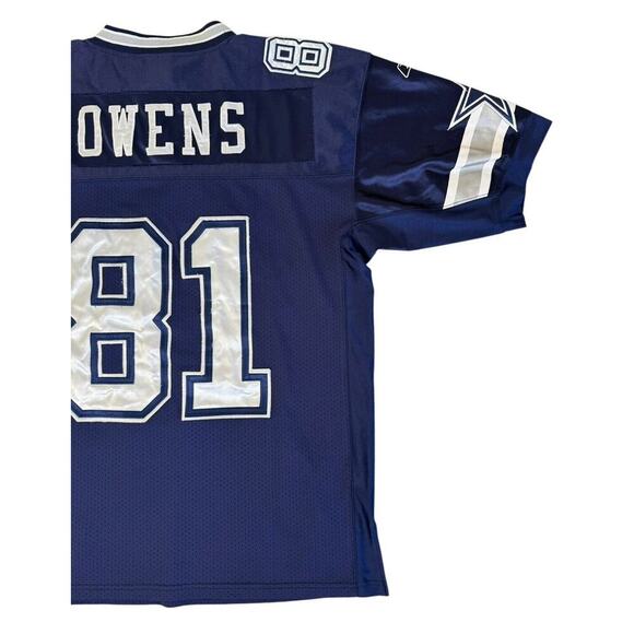 Authentic RBK Terrell Owens 81 Game Issued Dallas Cowboys NFL PLAYERS Jersey 50 - Picture 6 of 11